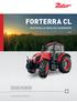 FORTERRA CL INSTRUKCJA OBSŁUGI CIĄGNIKÓW 1/2015. Ciagnik to Zetor. Od 1946 roku.