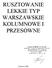 RUSZTOWANIE LEKKIE TYP WARSZAWSKIE KOLUMNOWE I PRZESÓWNE