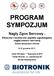 PROGRAM SYMPOZJUM. Nagły Zgon Sercowy. Kliniczne i techniczne aspekty zapobiegania nagłej śmierci sercowej. Szóste Sympozjum Zimowe.