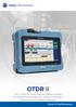 OTDR II. Tier-2 Optical Time Domain Reflectometer do jednomodowego oraz wielomodowego okablowania światłowodowego Proof of Performance