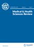 Medical & Health Sciences Review