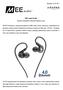 MEE Audio X6 Plus Sportowe dokanałówki Bluetooth odporne na pot