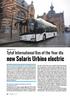 Tytuł International Bus of the Year dla new Solaris Urbino electric