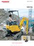 MINI-KOPARKA. ViO17U kg. Call for Yanmar solutions