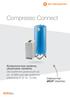 Compresso Connect. Kompresorowe systemy utrzymania ciśnienia Dla systemów grzewczych aż do 12 MW oraz dla systemów chłodniczych aż do 18 MW