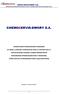 CHEMOSERVIS-DWORY S.A. Jednostkowe sprawozdanie finansowe za okres 12 miesięcy zakończony dnia 31 grudnia 2015 r.