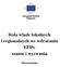 Rola władz lokalnych i regionalnych we wdrażaniu EFIS: szanse i wyzwania