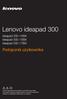 Lenovo ideapad 300. Podręcznik użytkownika. ideapad ISK ideapad ISK ideapad ISK