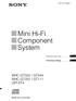 Mini Hi-Fi Component System