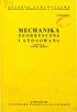 PL ISSN MECHANIKA TEORETYCZNA I S T O S OWA NA KWARTALNIK TOM 26 ZESZYT 1 WARSZAWA 19 S