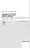 BEDIENUNG UND INSTALLATION OPERATION AND INSTALLATION UTILISATION ET INSTALLATION BEDIENING EN INSTALLATIE OBSŁUGA I INSTALACJA