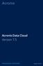 Acronis Data Cloud Version 7.5