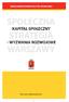 Warszawskie Forum Polityki Społecznej Kapitał społeczny wyzwania dla Warszawy