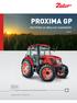 PROXIMA GP INSTRUKCJA OBSŁUGI CIĄGNIKÓW 07/2017. Ciagnik to Zetor. Od 1946 roku.