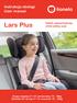 Lars Plus. Instrukcja obsługi User manual. fotelik samochodowy child safety seat