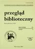 przegląd biblioteczny