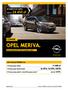 OPEL MERIVA. CENNIK zł 4x25%; 3x33%; 50/50 W KREDYCIE 50/50 AKTUALNA PROMOCJA