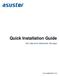 Quick Installation Guide