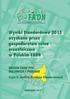 Wyniki Standardowe 2015 uzyskane przez gospodarstwa rolne uczestniczące w Polskim FADN