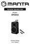 Karaoke Speaker Box. Model: SPK5023. Instrukcja obsługi User s Manual