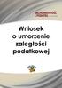 Wniosek o umorzenie zaległości podatkowej