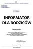 INFORMATOR DLA RODZICÓW