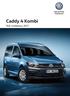 Samochody Użytkowe. Caddy 4 Kombi. Rok modelowy 2017