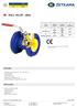 BALL VALVE zbal FEATURES APPLICATION. body material. nominal diameter. nominal pressure. max. temperature. DN DN 250 B nodular cast iron