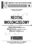 RECITAL WIOLONCZELOWY