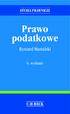 STUDIA PRAWNICZE. Prawo podatkowe. Ryszard Mastalski. 6. wydanie