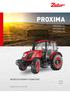 PROXIMA PROXIMA CL PROXIMA GP PROXIMA HS WSZECHSTRONNY POMOCNIK. Ciągnik to Zetor. Od 1946 roku.