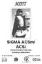 SIGMA ACSm/ ACSi Samodzielny aparat oddechowy