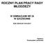 ROCZNY PLAN PRACY RADY MŁODZIEŻY