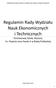 Regulamin Rady Wydziału Nauk Ekonomicznych i Technicznych Państwowej Szkoły Wyższej im. Papieża Jana Pawła II w Białej Podlaskiej
