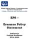 EPS. Erasmus Policy Statement