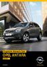 Oryginalne Akcesoria OPEL ANTARA. Luty