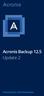 Acronis Backup 12.5 Update 2 PODRĘCZNIK UŻYTKOWNIKA