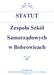 STATUT. Zespołu Szkół Samorządowych w Bobrowicach. 1 września SZKOŁA PODSTAWOWA I GIMNAZJUM IM. JANA PAWŁA II Bobrowice 36