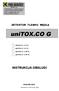unitox.co G /E /D unitox.co G /E /S unitox.co G /PP /D unitox.co G /PP /S INSTRUKCJA OBSŁUGI KRAKÓW 2016 (Wydanie 3A