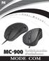 U r. e a. M n u a l MC-900. The third generation of vertical mouse