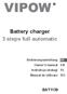 Battery charger 3 steps full automatic