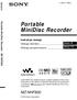 Portable MiniDisc Recorder