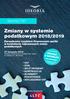 Zmiany w systemie podatkowym 2018/2019