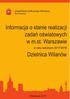 Strona 0 z 84. Informacja o stanie realizacji zadań oświatowych w dzielnicy Wilanów w roku szkolnym 2017/2018