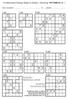 VII Mistrzostwa Dolnego Śląska w Sudoku - Eliminacje SP7/GIM/LIC str. 1. imię i nazwisko:... kl... szkoła:... 6 pkt. 3 pkt 4 pkt.