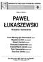 PAWEŁ ŁUKASZEWSKI Wokalnie i kameralnie