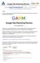 Szkolenie Google Ads Marketing Maraton GAMM nowe wydarzenie szkoleniowe dla początkujących reklamodawców.