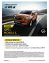 4 500 zł 1. OPEL MOKKA X. Rok produkcji 2018 / Rok modelowy CENNIK AKTUALNA PROMOCJA. MOKKA X z rabatem do: