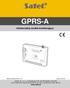 GPRS-A. Uniwersalny moduł monitorujący. Wersja oprogramowania 1.00 gprs-a_pl 04/18