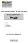 PAG PRZEMYSŁOWY ALARM GAZOWY MODUŁ OBIEKTOWY PAG8 PAG8 PAG8 /P PAG8 /RS-WY PAG8 /P/RS-RS-WY INSTRUKCJA OBSŁUGI KRAKÓW (Wydanie 1F